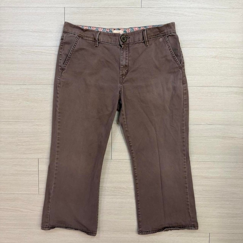 Levi's Tab Twills Brown Capri Pants Womens Size 14 Cropped